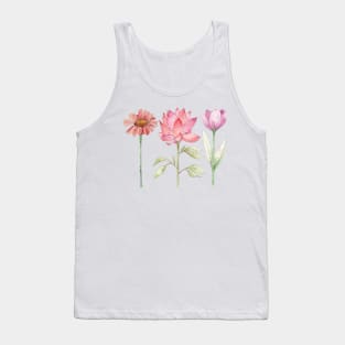 Pink flowers Tank Top